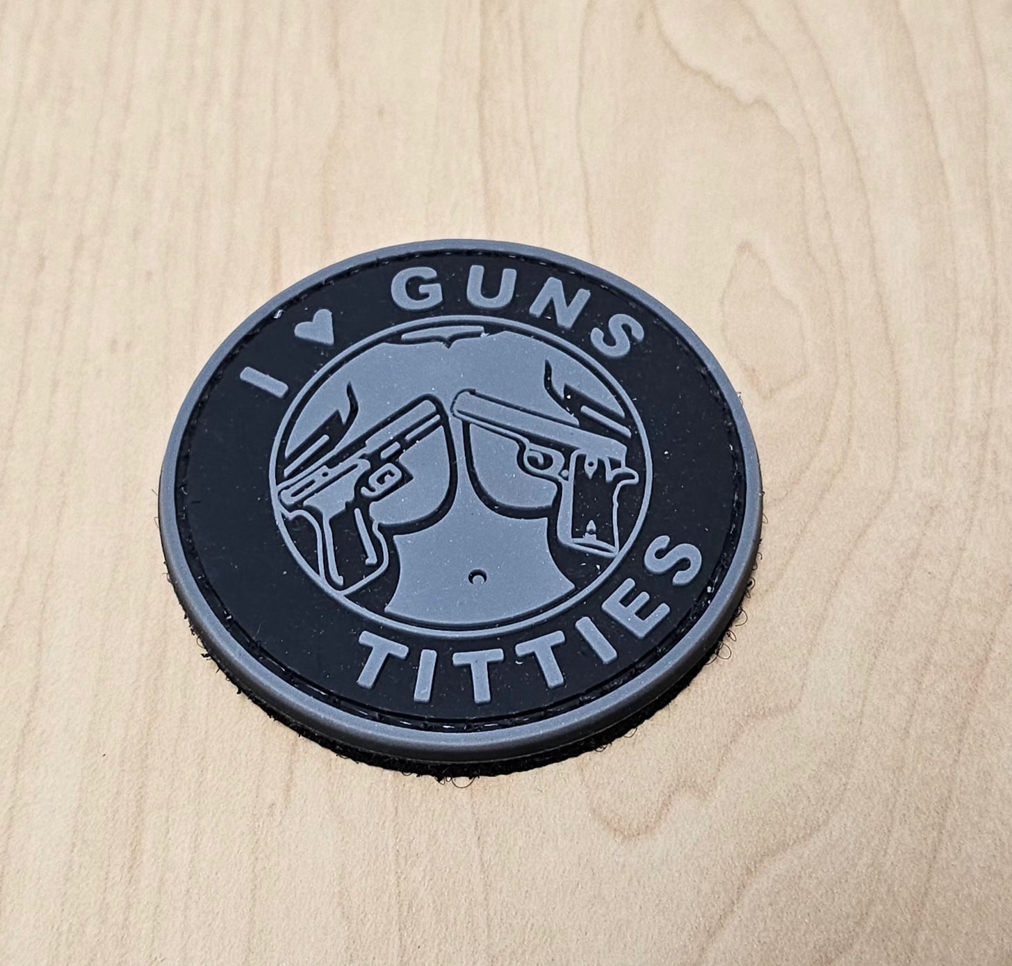 I Love Guns Patch Hook And Loop